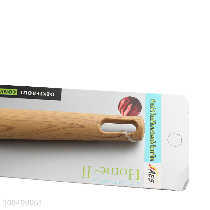 Good quality stainless steel pizza shovel with wood grain handle