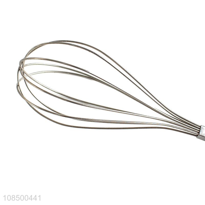 Factory price stainless steel egg beater with non-slip handle for baking