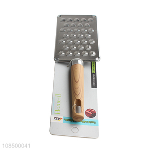 New arrival stainless steel vegetable grater with wood grain handle
