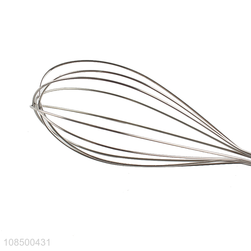 Wholesale kitchen tool stainless steel hand push egg whisk for blending