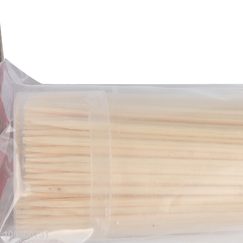 Wholesale 200pcs natural bamboo toothpicks single-pointed toothpicks