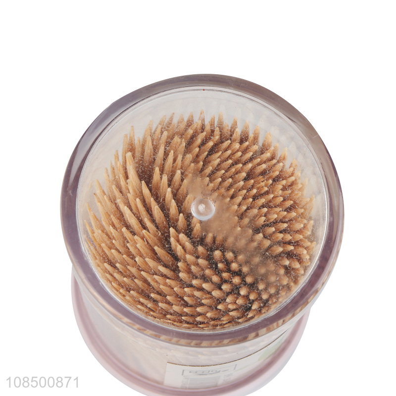 New products 300pcs natural bamboo toothpicks with plastic storage box