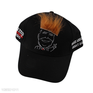 New products embroidered Trump hair baseball cap for men women