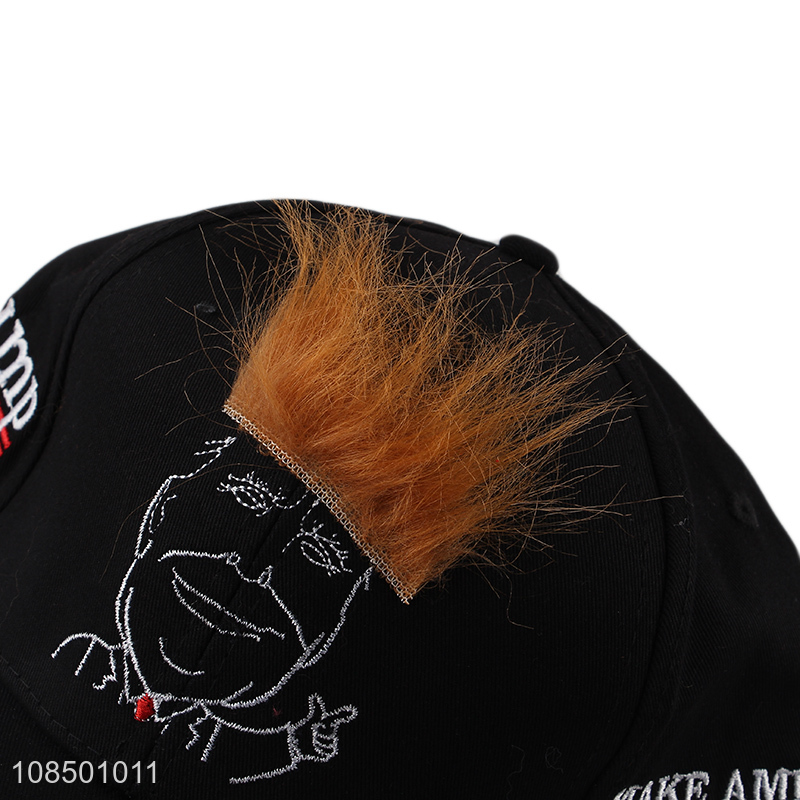 New products embroidered Trump hair baseball cap for men women