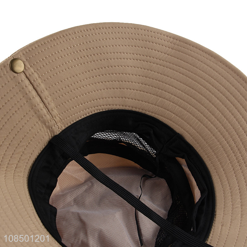 Online wholesale outdoor summer men fisherman hat wide brim fishing hat