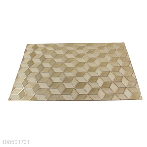 Good quality decorative table mats metallic washable placemats