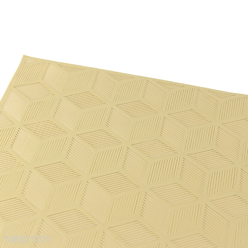 Good quality decorative table mats metallic washable placemats