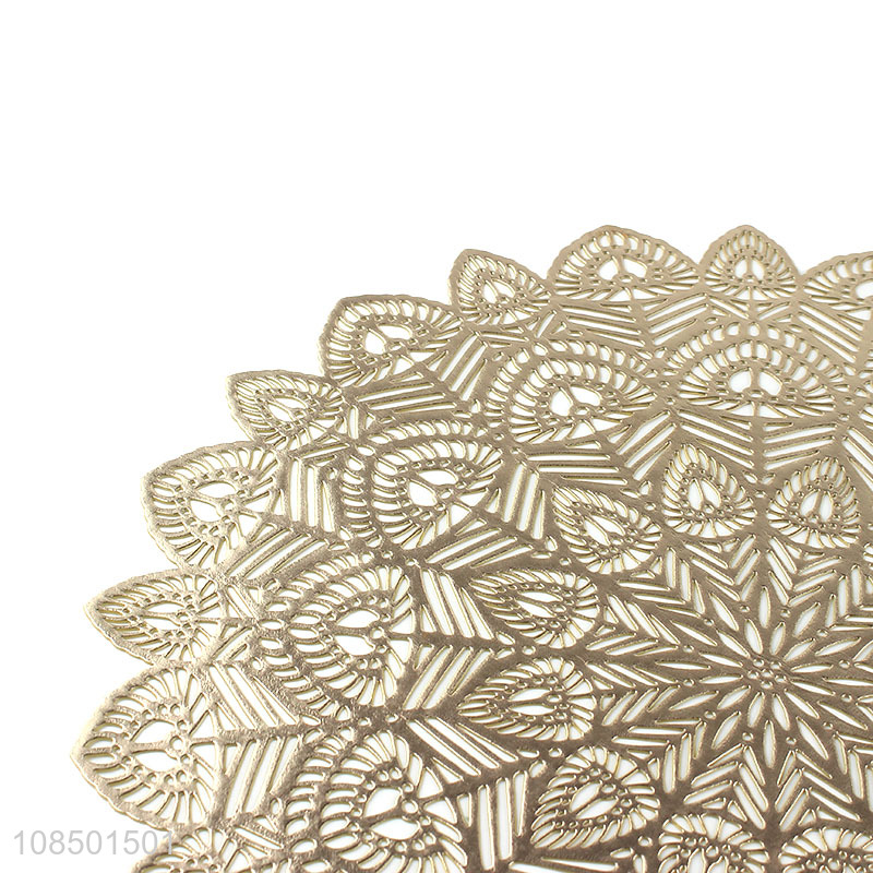 High quality hollow flower design placemat for home kitchen decor