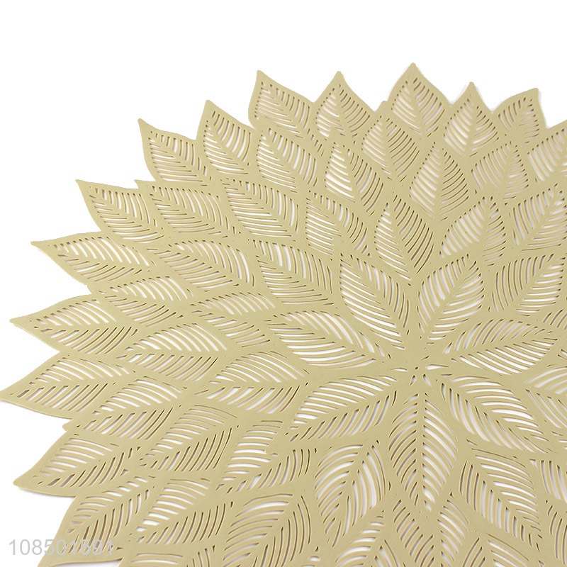 Good quality pressed vinyl placemat tabletop decor pvc placemats