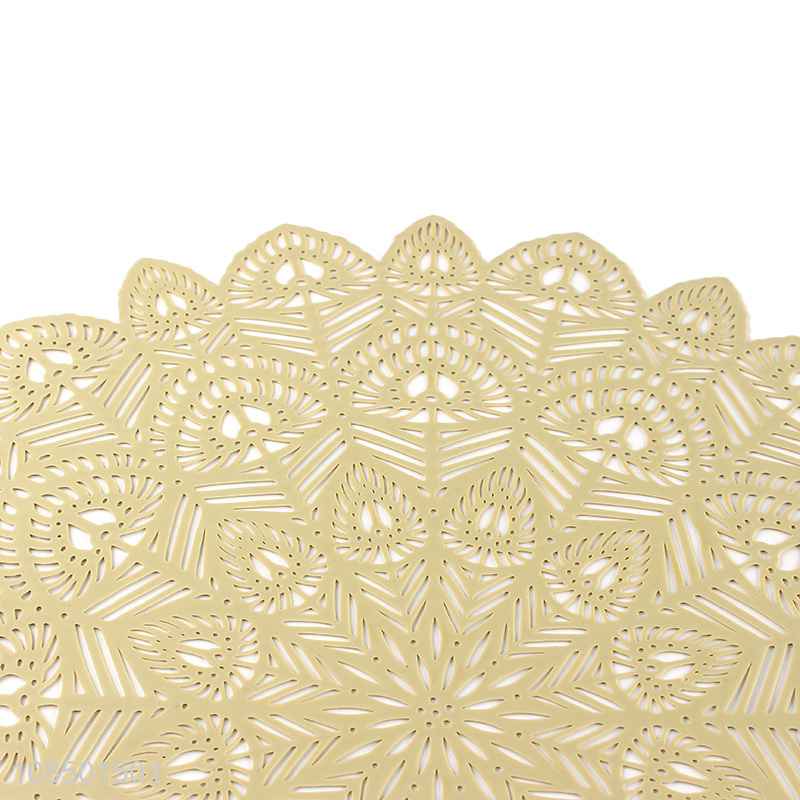 High quality hollow flower design placemat for home kitchen decor
