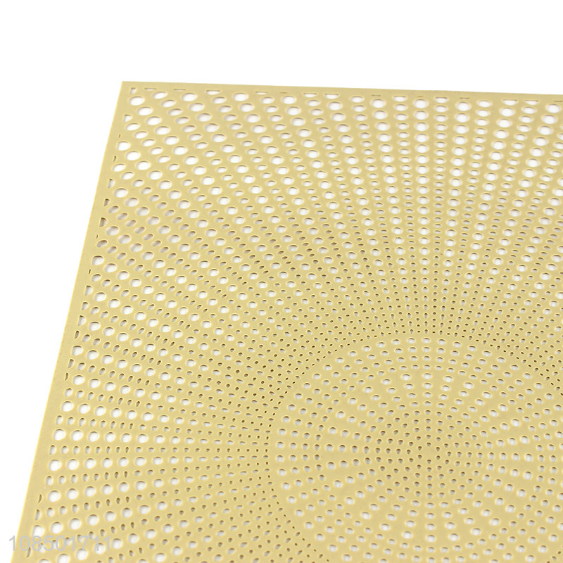 Factory supply shiny waterproof mildewproof pressed vinyl placemat