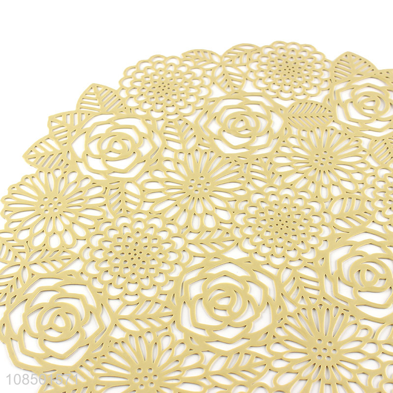 New arrival hollowed out placemat wedding party dining table placemat