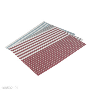 Top products striated pvc anti-slip household table mats for sale