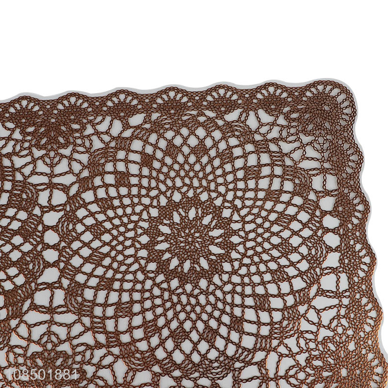 Factory price delicate design hotel pvc table mats for decoration