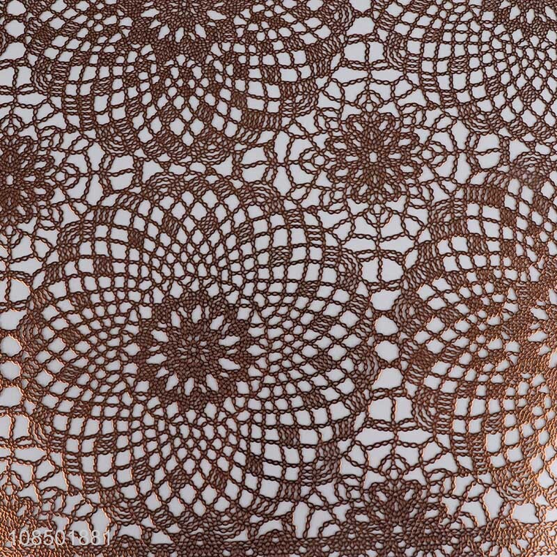 Factory price delicate design hotel pvc table mats for decoration
