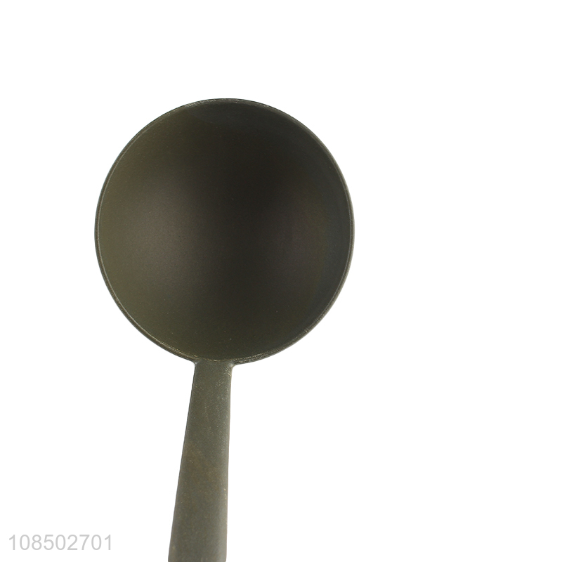 Good wholesale price plastic handle nylon soup spoon