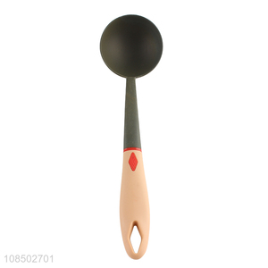 Good wholesale price plastic handle nylon soup spoon
