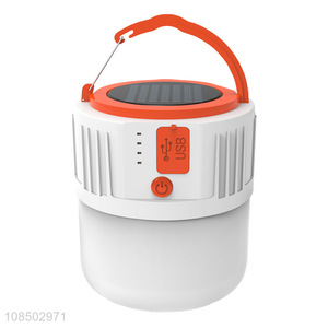 Wholesale multi-function outdoor <em>emergency</em> <em>light</em> portable solar rechargeable camping <em>light</em>