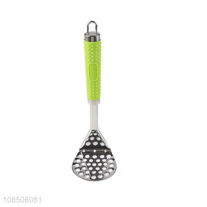 High quality stainless steel potato masher with comfort grip