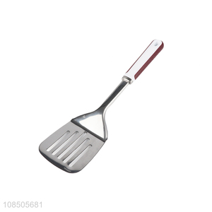 Good quality stainless steel slotted spatula fish frying spatula