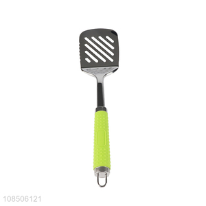 Wholesale stainless steel slotted frying spatula turner for cooking