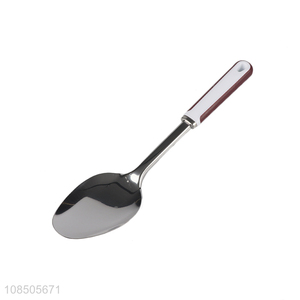 Good quality stainless steel cooking spoon for basting serving