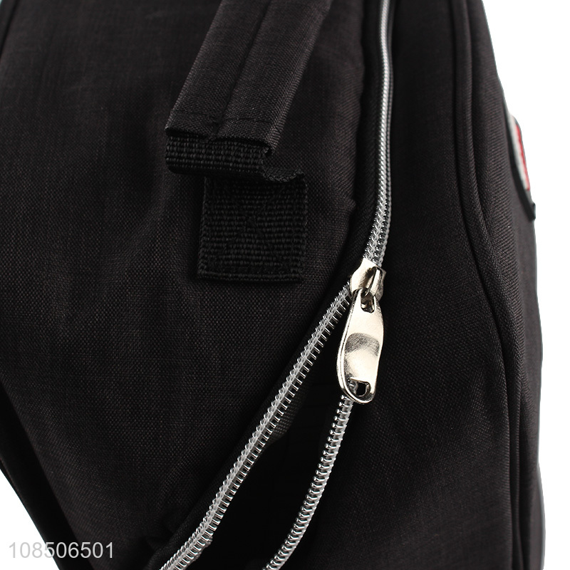 Online wholesale black reusable lunch bag thermal food bags