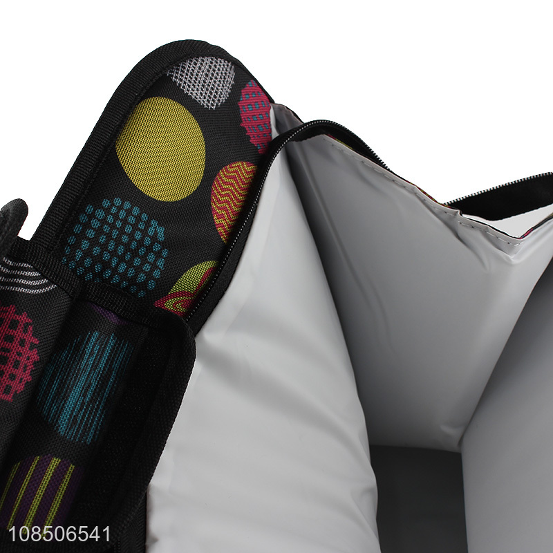 Yiwu factory colourful portable school office food lunch cooler bag