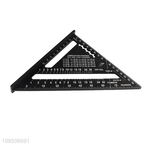 Wholesale 7 inch multi-function aluminum alloy triangular ruler