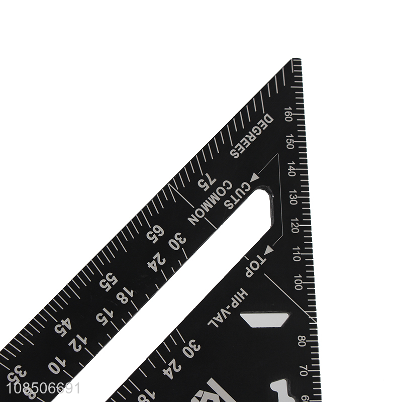 Wholesale 7 inch multi-function aluminum alloy triangular ruler