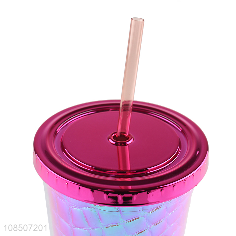 Top selling school office straw water cup water jar with lid