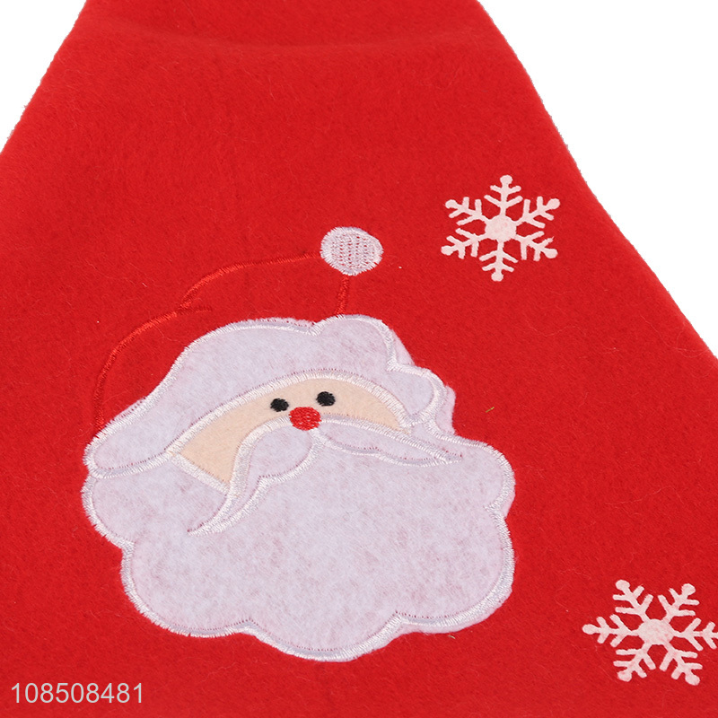 Hot sale fuzzy Christmas hat Santa hat for Xmas party