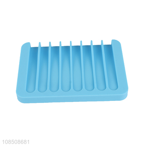 Wholesale silicone soap dish tray soap holder for kitchen bathroom