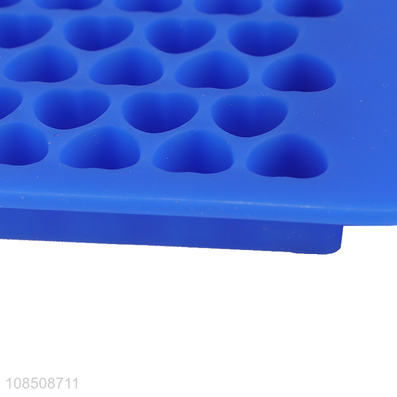 Popular design 150-cavity heart shaped silicone ice cube tray mold