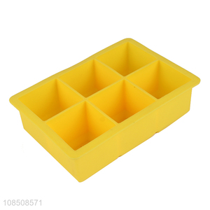New arrival 6-cavity bpa free silicone ice cube tray for whiskey