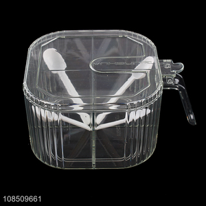 Factory price plastic household kitchen condiment box for sale