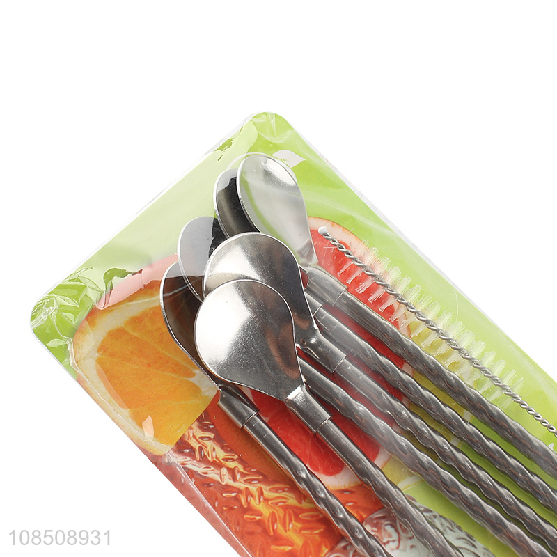 China factory stainless steel drinking straw juice straw for sale