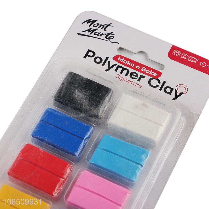 Good quality 10 colors polymer clay kit for kids and beginners