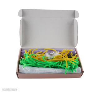 Wholesale pipe cleaners DIY craft chenille stems for kids age 3+
