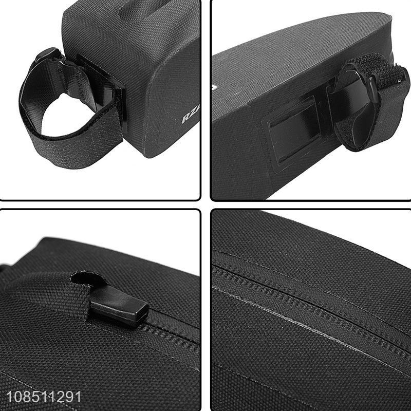 Hot selling waterproof bike front frame bag bike mobile phone holder