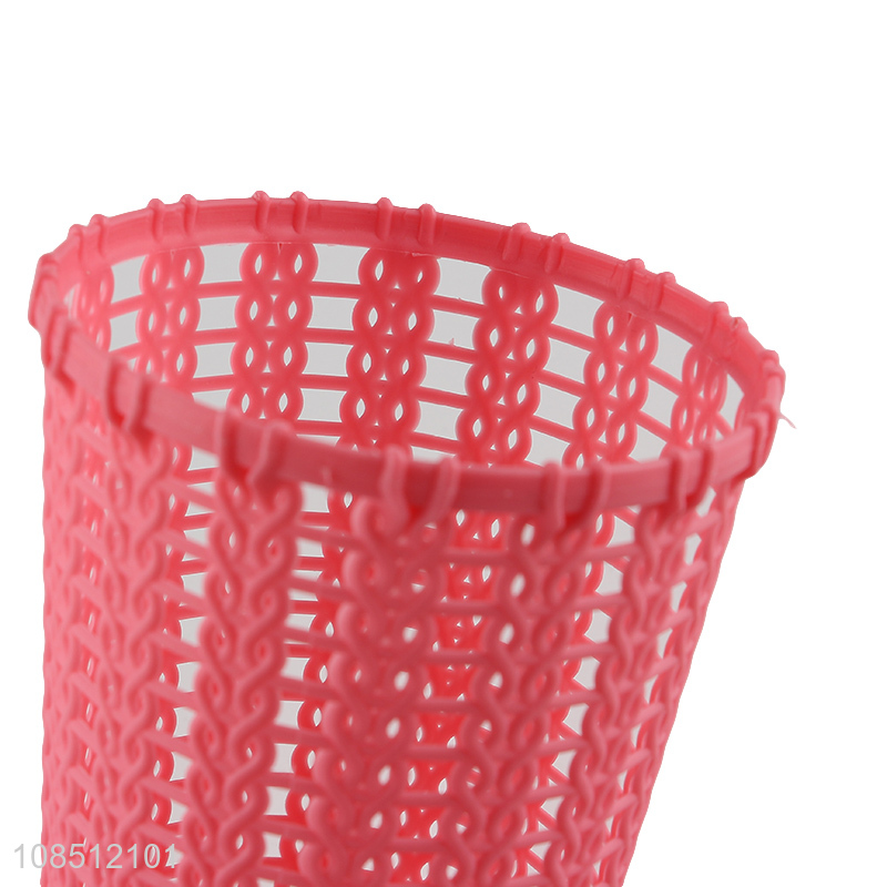 Factory supply plastic desktop storage basket waste bin for sale