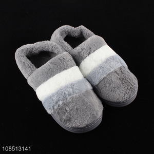 China imports fluffy plush women house slippers indoor bedroom shoes