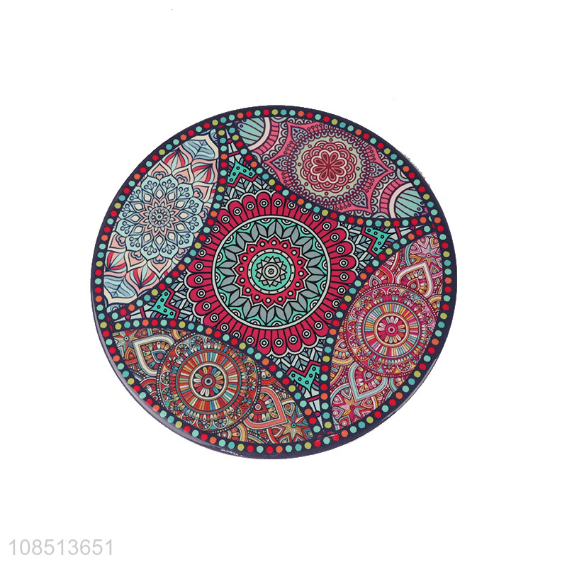 Hot selling durable heat resistant mandala ceramic coaster for drinks