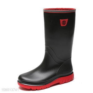 Latest products pvc waterproof men rain boots fishing boots for sale