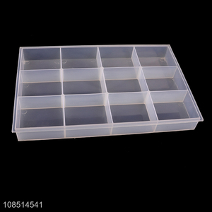 Bottom price 12 girds plastic tool box nails box desktop organizer