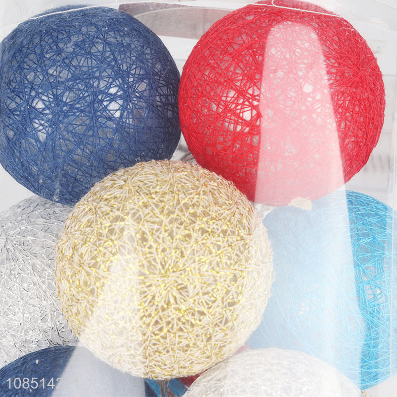 Wholesale 10pcs Christmas ball light set Christmas tree decorations