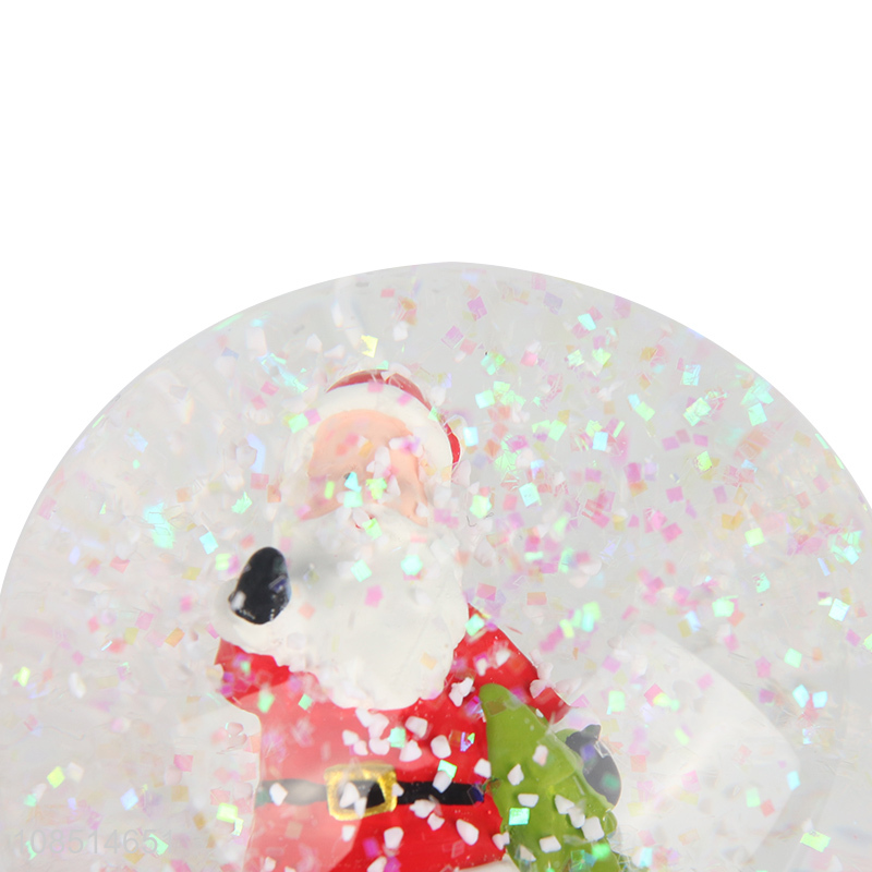 Good quality custom Christmas snow globe santa claus snow globe