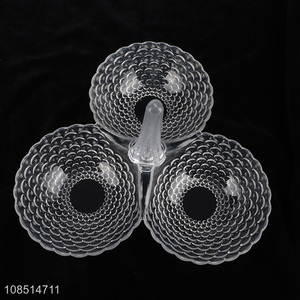 New products transparent superimposed plastic fruit tray candy plate