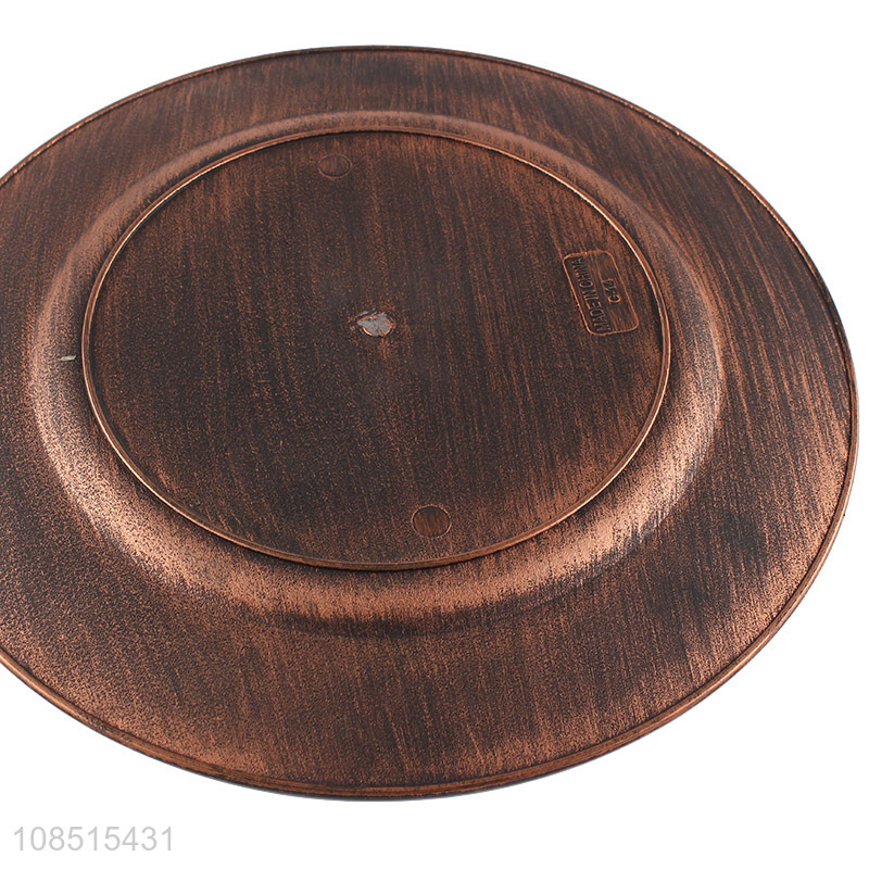 New product round plastic charger plates serving platters