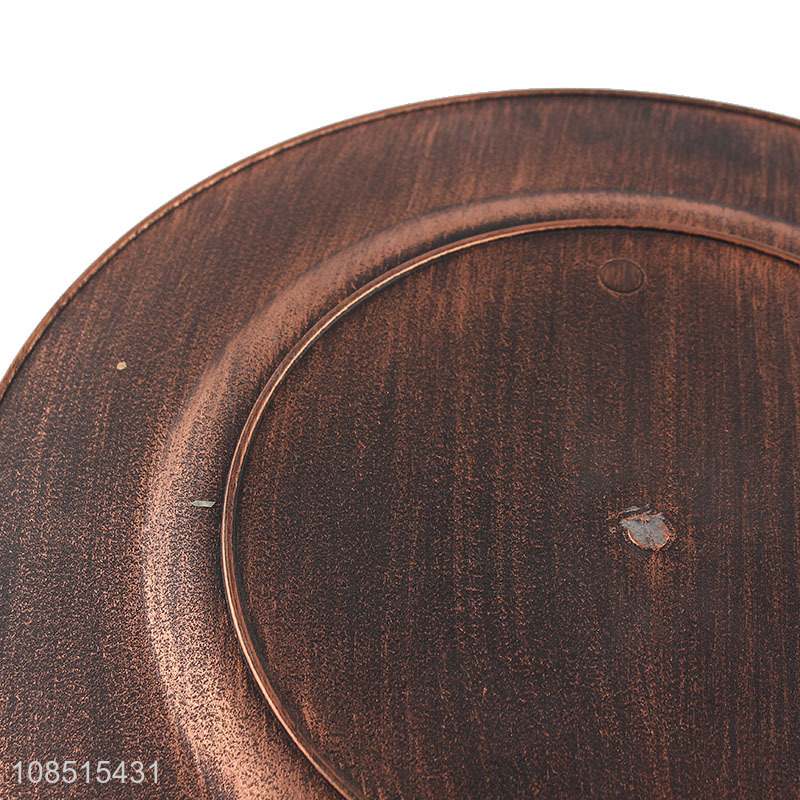 New product round plastic charger plates serving platters